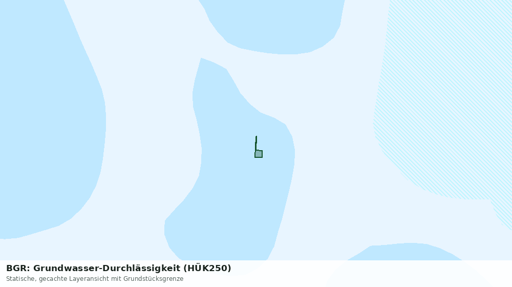Statische Kartenansicht: BGR: Grundwasser-Durchlässigkeit (HÜK250)