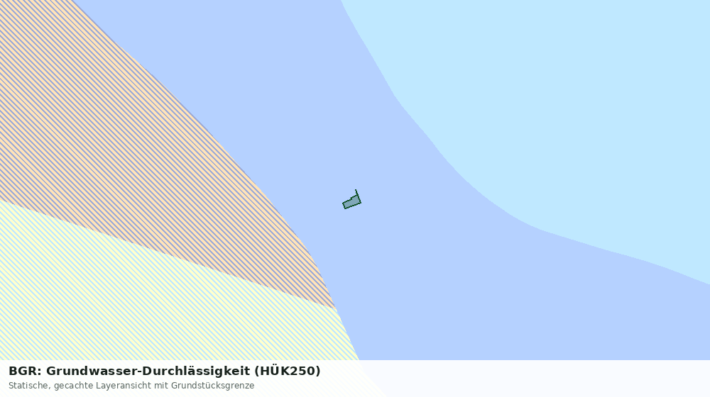 Statische Kartenansicht: BGR: Grundwasser-Durchlässigkeit (HÜK250)