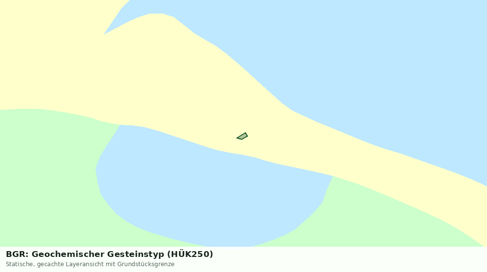 Statische Kartenansicht: BGR: Geochemischer Gesteinstyp (HÜK250)
