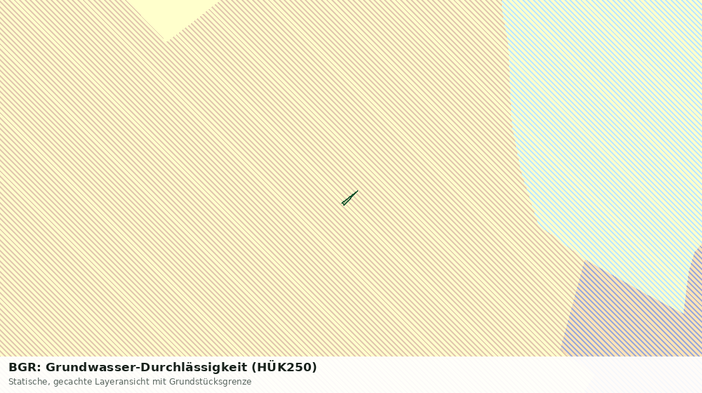 Statische Kartenansicht: BGR: Grundwasser-Durchlässigkeit (HÜK250)