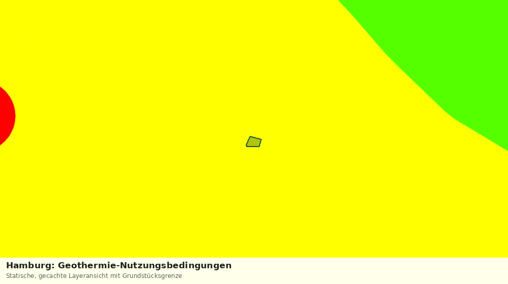Statische Kartenansicht: Hamburg: Geothermie-Nutzungsbedingungen