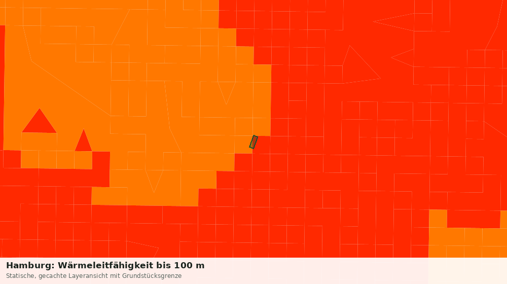 Statische Kartenansicht: Hamburg: Wärmeleitfähigkeit bis 100 m