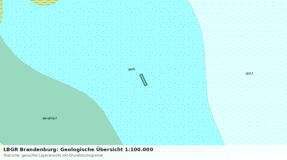 Statische Kartenansicht: LBGR Brandenburg: Geologische Übersicht 1:100.000