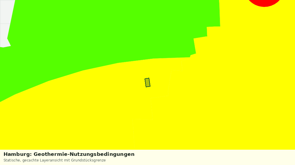 Statische Kartenansicht: Hamburg: Geothermie-Nutzungsbedingungen