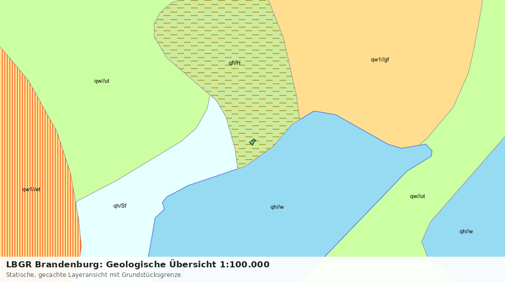 Statische Kartenansicht: LBGR Brandenburg: Geologische Übersicht 1:100.000