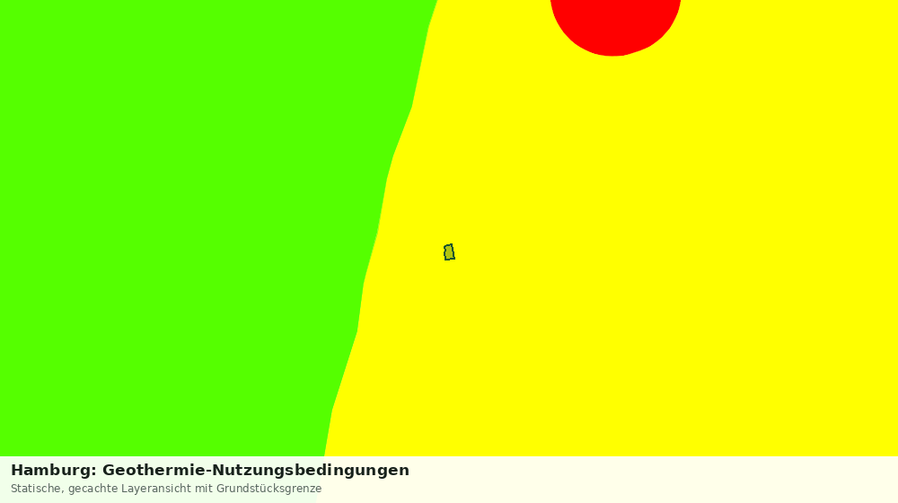 Statische Kartenansicht: Hamburg: Geothermie-Nutzungsbedingungen