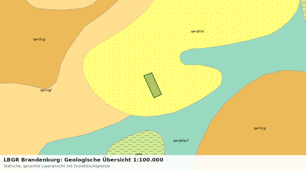 Statische Kartenansicht: LBGR Brandenburg: Geologische Übersicht 1:100.000