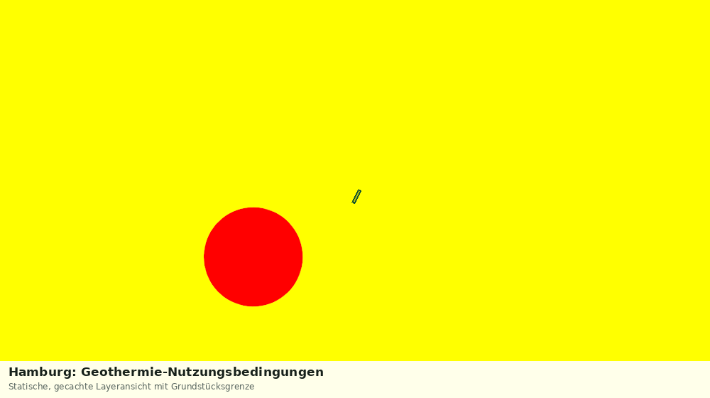 Statische Kartenansicht: Hamburg: Geothermie-Nutzungsbedingungen