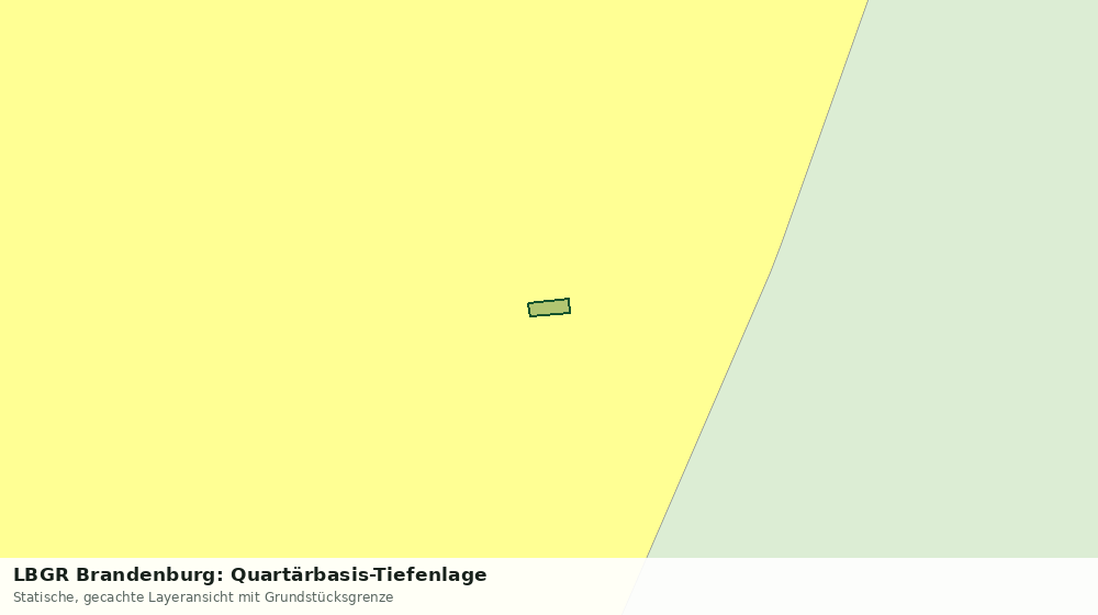 Statische Kartenansicht: LBGR Brandenburg: Quartärbasis-Tiefenlage