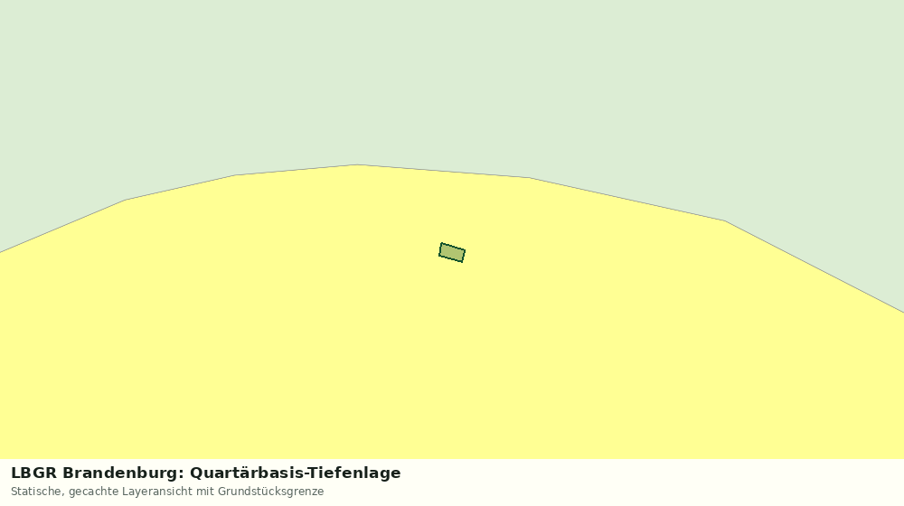 Statische Kartenansicht: LBGR Brandenburg: Quartärbasis-Tiefenlage