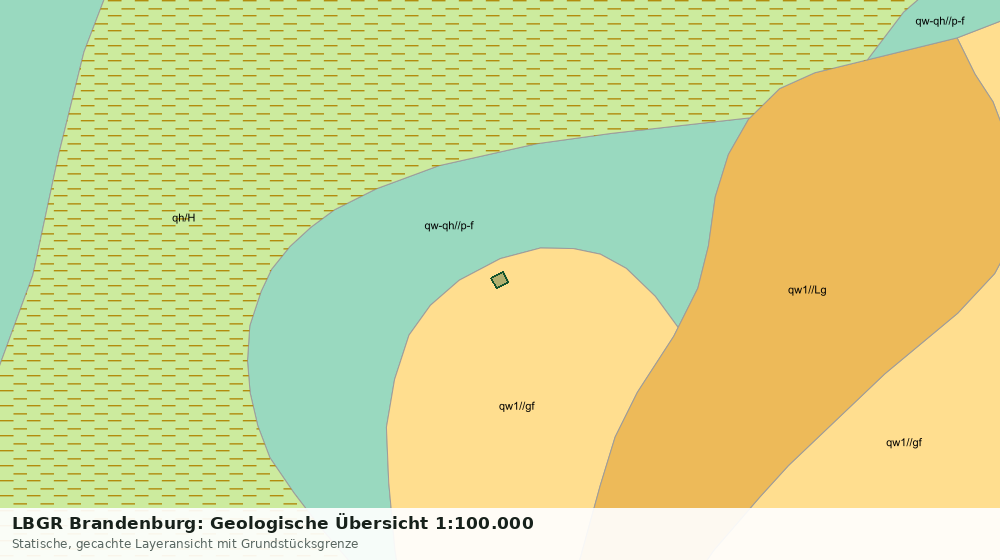 Statische Kartenansicht: LBGR Brandenburg: Geologische Übersicht 1:100.000