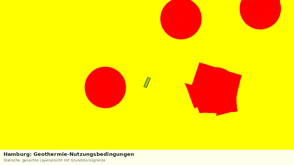 Statische Kartenansicht: Hamburg: Geothermie-Nutzungsbedingungen