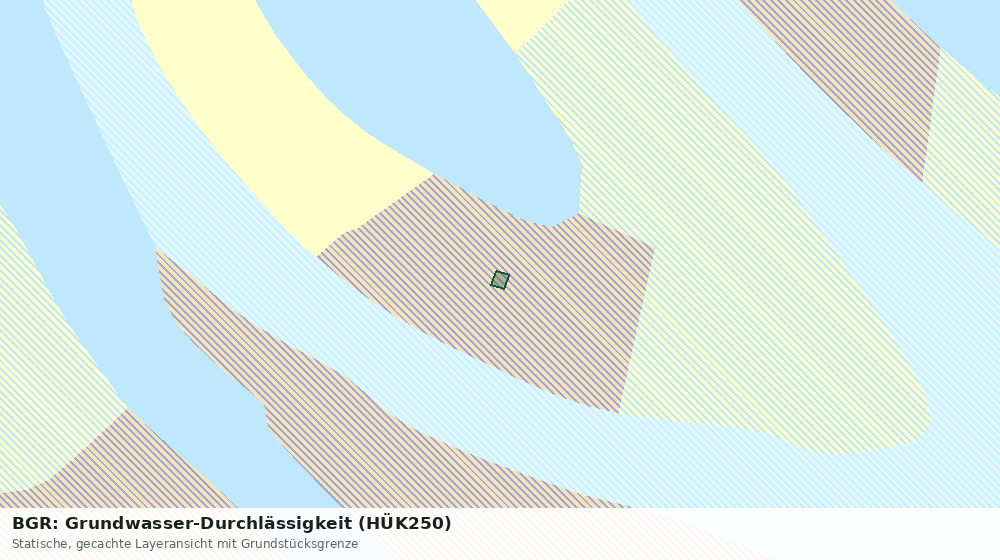 Statische Kartenansicht: BGR: Grundwasser-Durchlässigkeit (HÜK250)