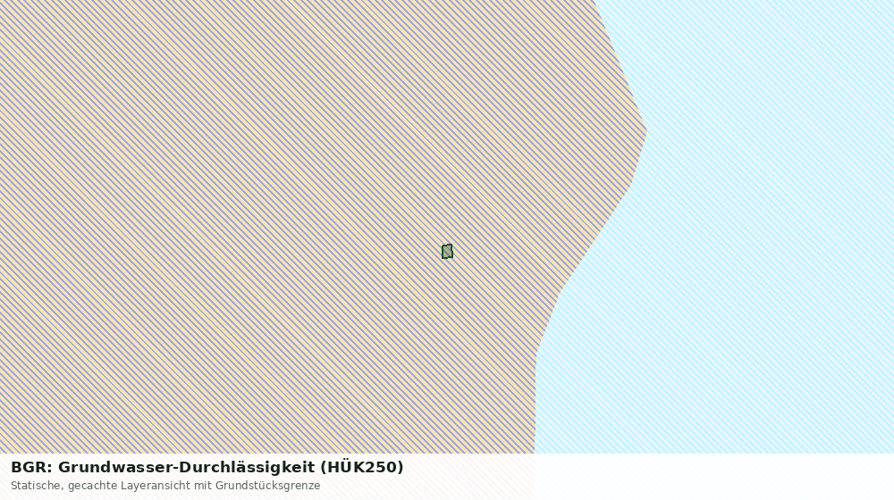Statische Kartenansicht: BGR: Grundwasser-Durchlässigkeit (HÜK250)