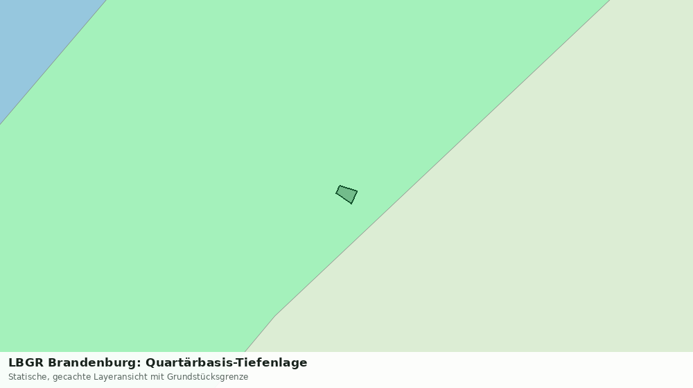 Statische Kartenansicht: LBGR Brandenburg: Quartärbasis-Tiefenlage