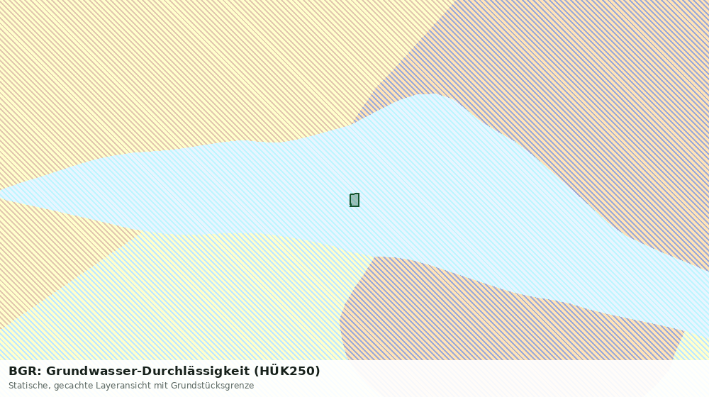 Statische Kartenansicht: BGR: Grundwasser-Durchlässigkeit (HÜK250)
