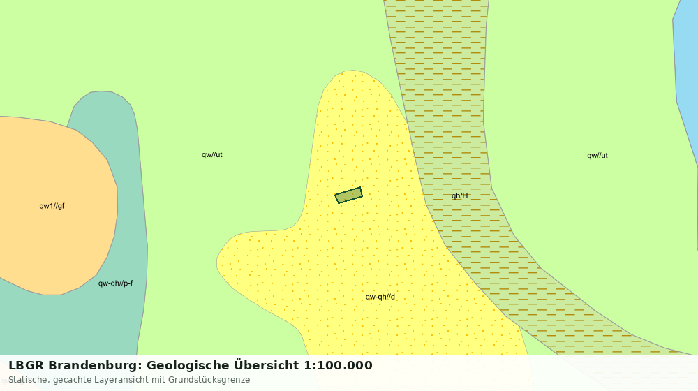 Statische Kartenansicht: LBGR Brandenburg: Geologische Übersicht 1:100.000