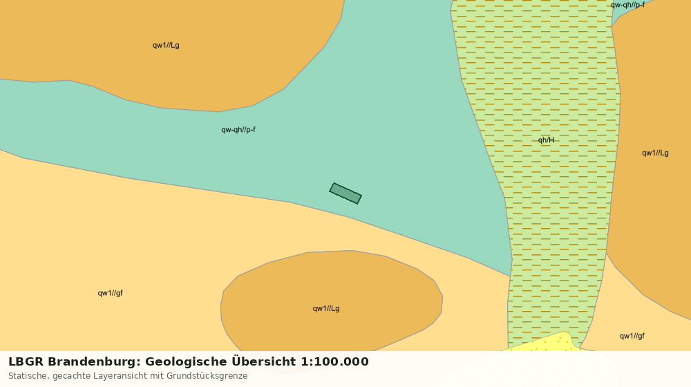 Statische Kartenansicht: LBGR Brandenburg: Geologische Übersicht 1:100.000