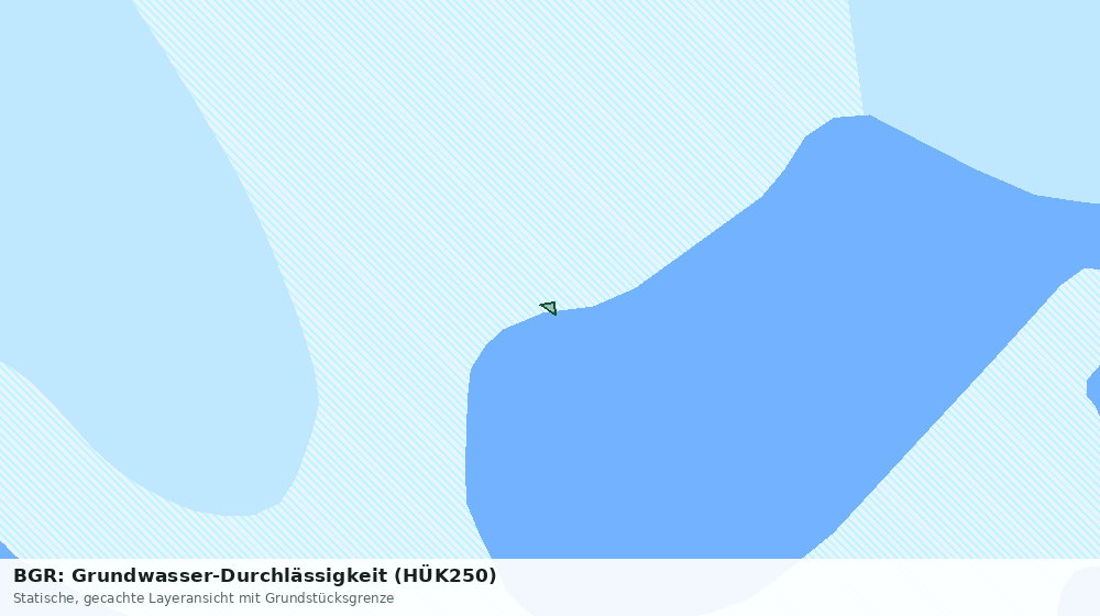 Statische Kartenansicht: BGR: Grundwasser-Durchlässigkeit (HÜK250)