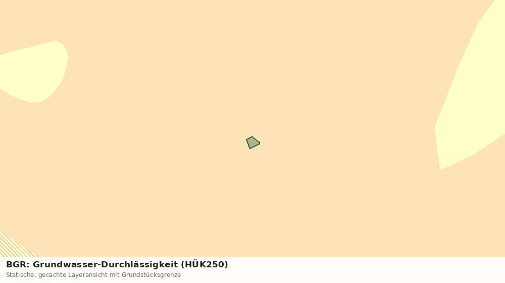 Statische Kartenansicht: BGR: Grundwasser-Durchlässigkeit (HÜK250)