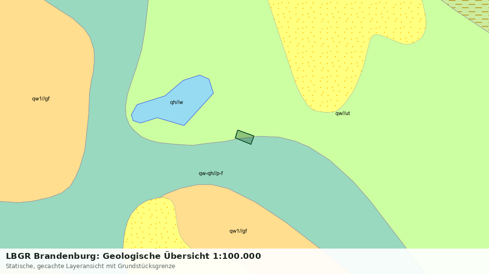 Statische Kartenansicht: LBGR Brandenburg: Geologische Übersicht 1:100.000