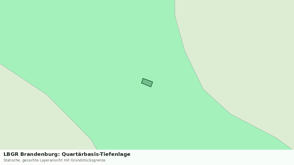 Statische Kartenansicht: LBGR Brandenburg: Quartärbasis-Tiefenlage