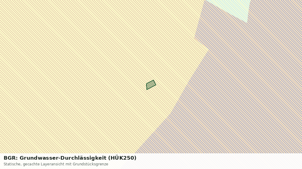 Statische Kartenansicht: BGR: Grundwasser-Durchlässigkeit (HÜK250)