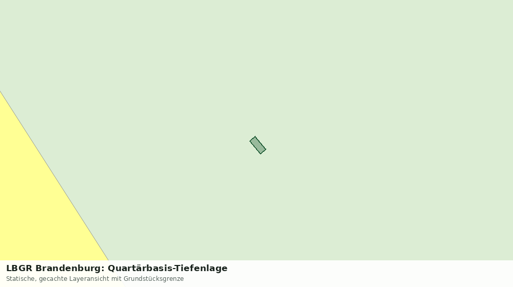 Statische Kartenansicht: LBGR Brandenburg: Quartärbasis-Tiefenlage