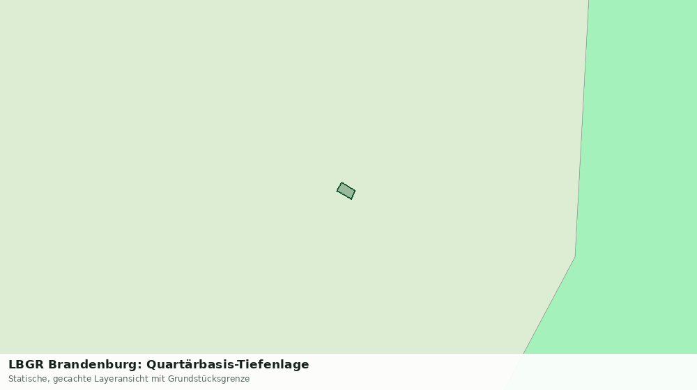 Statische Kartenansicht: LBGR Brandenburg: Quartärbasis-Tiefenlage