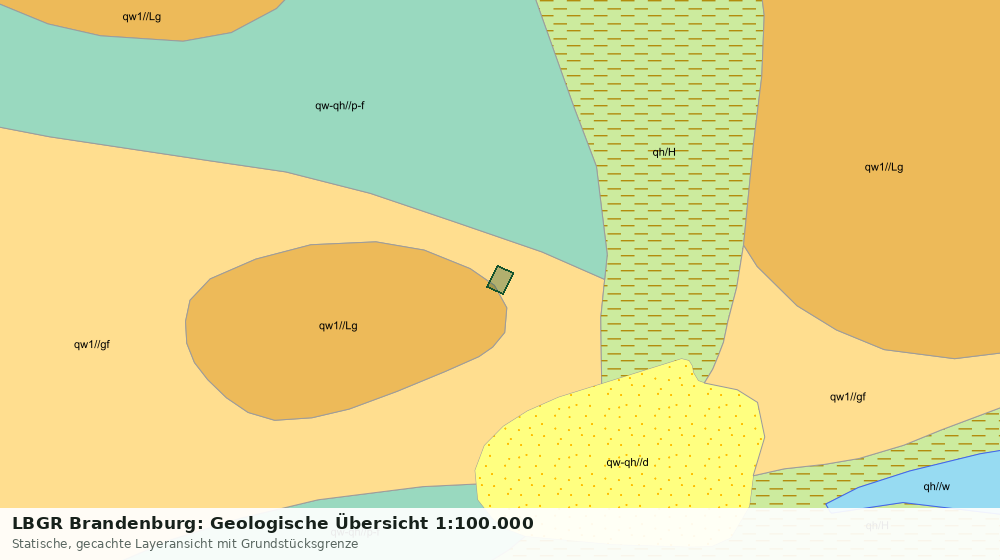 Statische Kartenansicht: LBGR Brandenburg: Geologische Übersicht 1:100.000