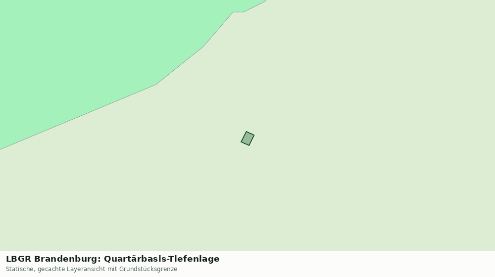 Statische Kartenansicht: LBGR Brandenburg: Quartärbasis-Tiefenlage