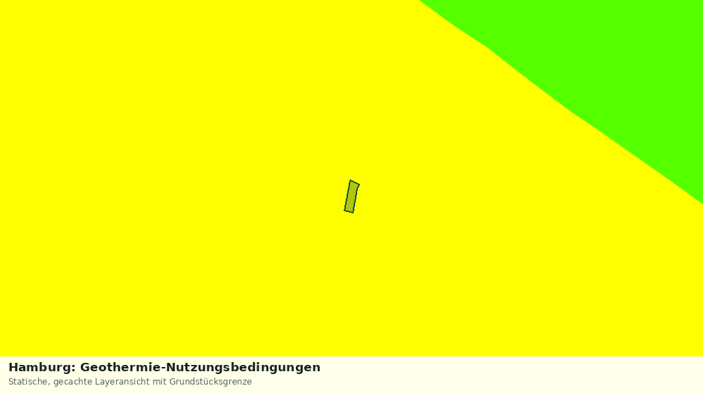 Statische Kartenansicht: Hamburg: Geothermie-Nutzungsbedingungen
