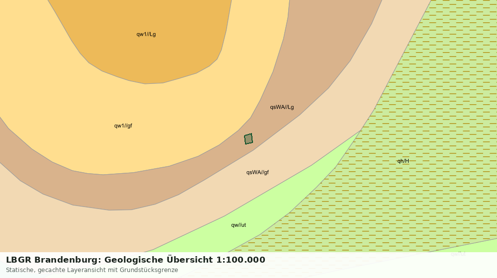 Statische Kartenansicht: LBGR Brandenburg: Geologische Übersicht 1:100.000