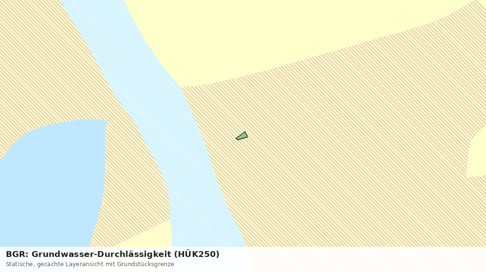 Statische Kartenansicht: BGR: Grundwasser-Durchlässigkeit (HÜK250)