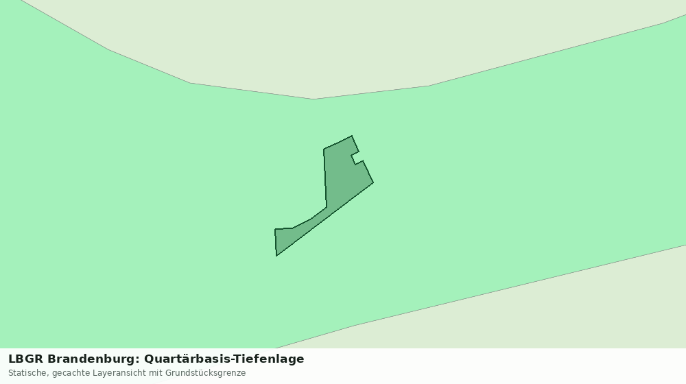 Statische Kartenansicht: LBGR Brandenburg: Quartärbasis-Tiefenlage