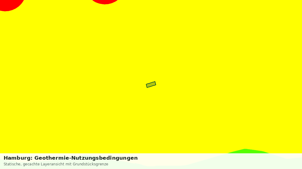 Statische Kartenansicht: Hamburg: Geothermie-Nutzungsbedingungen
