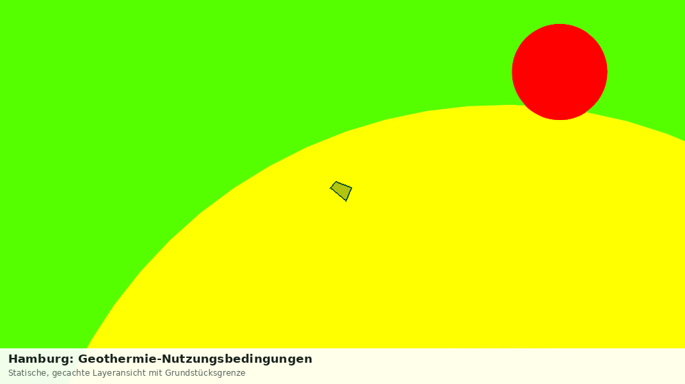 Statische Kartenansicht: Hamburg: Geothermie-Nutzungsbedingungen