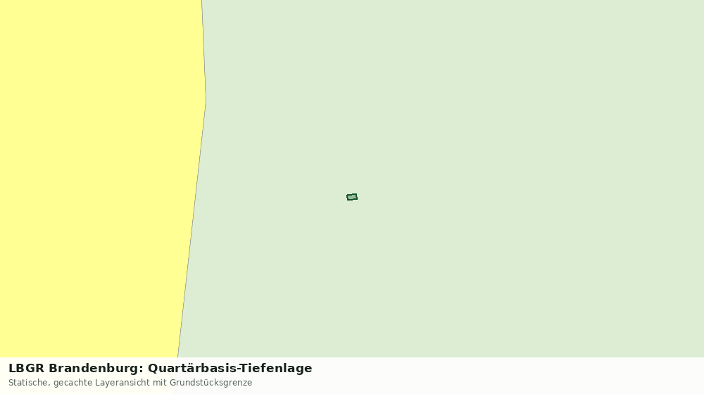 Statische Kartenansicht: LBGR Brandenburg: Quartärbasis-Tiefenlage