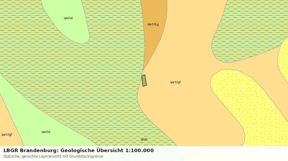 Statische Kartenansicht: LBGR Brandenburg: Geologische Übersicht 1:100.000