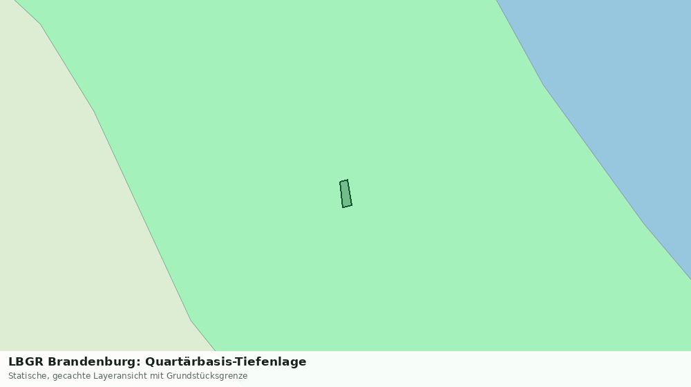 Statische Kartenansicht: LBGR Brandenburg: Quartärbasis-Tiefenlage