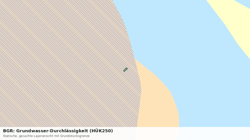 Statische Kartenansicht: BGR: Grundwasser-Durchlässigkeit (HÜK250)