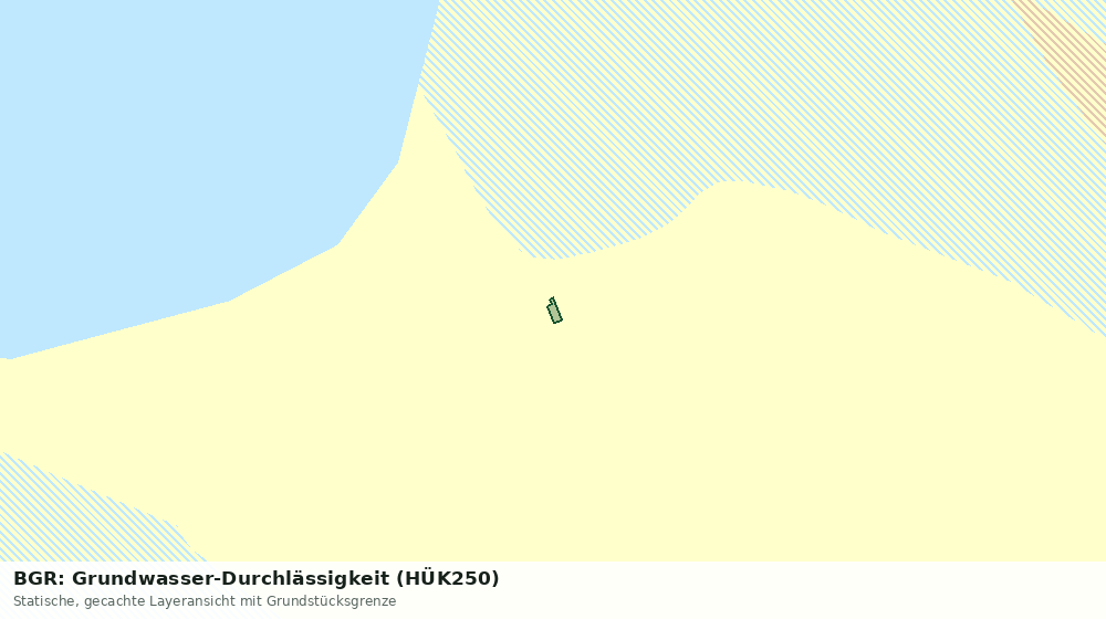 Statische Kartenansicht: BGR: Grundwasser-Durchlässigkeit (HÜK250)