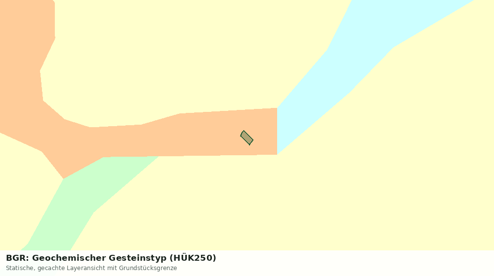 Statische Kartenansicht: BGR: Geochemischer Gesteinstyp (HÜK250)