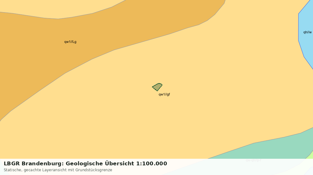 Statische Kartenansicht: LBGR Brandenburg: Geologische Übersicht 1:100.000
