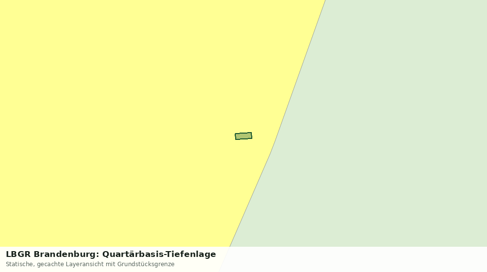 Statische Kartenansicht: LBGR Brandenburg: Quartärbasis-Tiefenlage