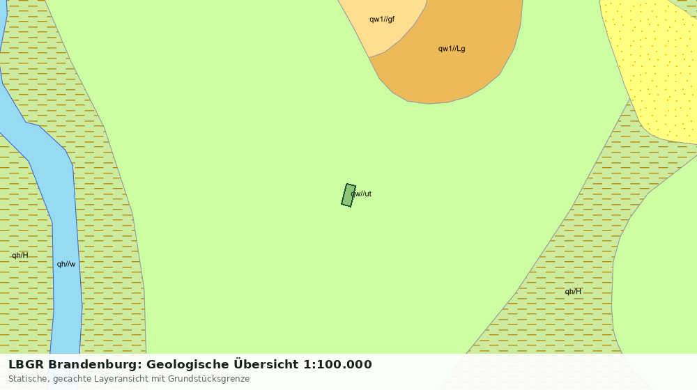 Statische Kartenansicht: LBGR Brandenburg: Geologische Übersicht 1:100.000