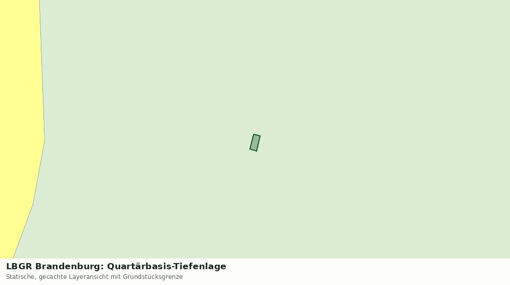 Statische Kartenansicht: LBGR Brandenburg: Quartärbasis-Tiefenlage