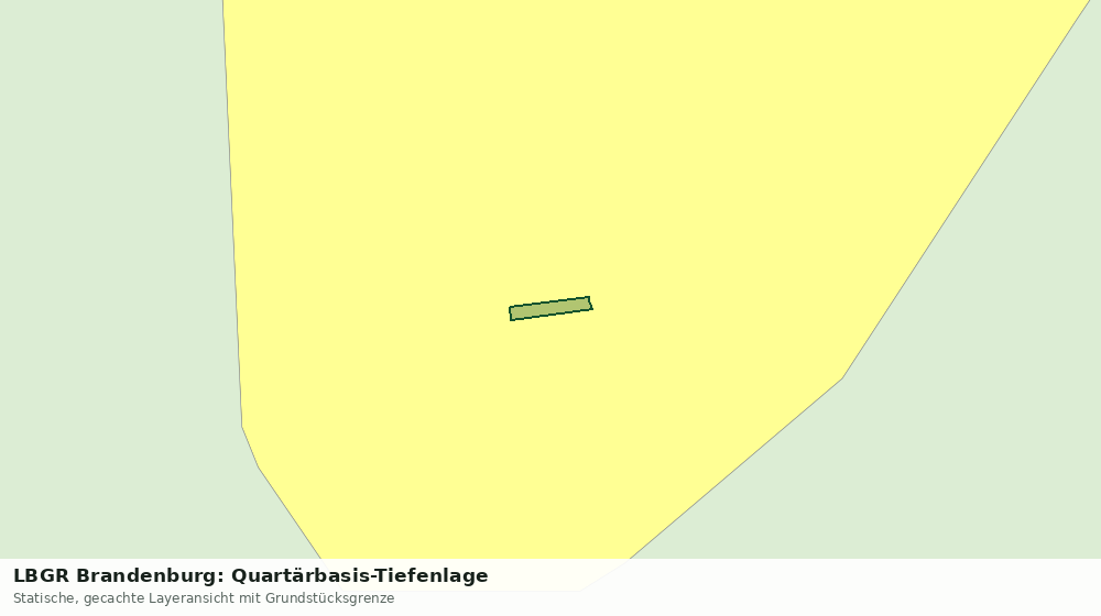 Statische Kartenansicht: LBGR Brandenburg: Quartärbasis-Tiefenlage