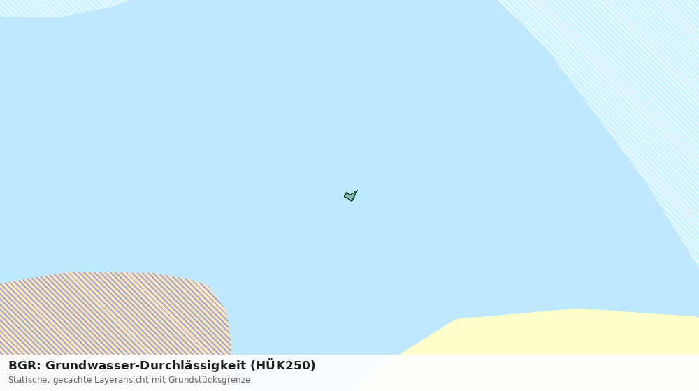 Statische Kartenansicht: BGR: Grundwasser-Durchlässigkeit (HÜK250)