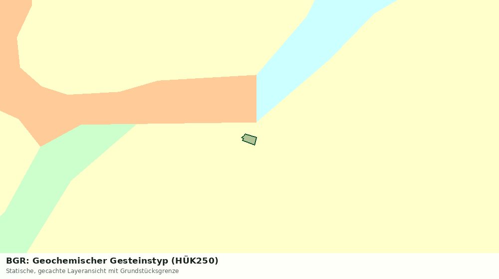 Statische Kartenansicht: BGR: Geochemischer Gesteinstyp (HÜK250)